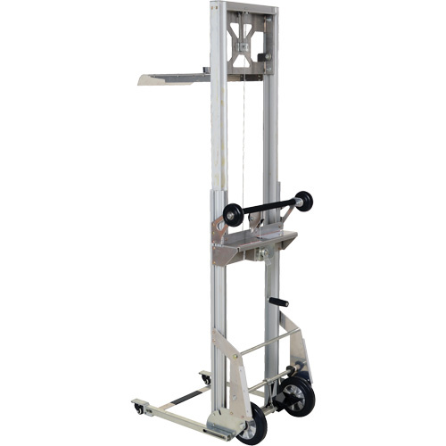 Vestil PALL-200 Portable Aluminum Load Lifter Portable Aluminum Load Lifter, Foot Pump Operated, 200 lbs. Capacity, 61" Max Lift - Each