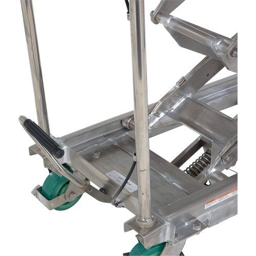 Vestil CART-600-D-SS2 Manual Hydraulic Scissor Lift Table Manual Hydraulic Scissor Lift Table, 36-1/4" L x 19-3/8" W, Stainless Steel, 600 lbs. Capacity - Each
