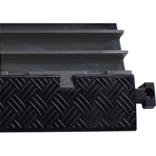 Wearwell PWR.5CHAN.MD.BYL Powerhouse™ Medium-Duty Straight Cable Protector Powerhouse™ Medium-Duty Straight Cable Protector, 5 Channels, 36" L x 19.63" W x 2.25" H - Each