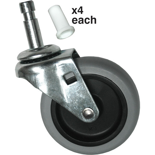 Rubbermaid Specialmade FG3421L60000 Cart Caster Kit Cart Caster Kit - Each