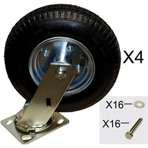 Rubbermaid Specialmade FG4436M10000 Platform Truck Pneumatic Caster Replacement Kit Platform Truck Pneumatic Caster Replacement Kit - Each
