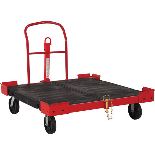Rubbermaid 2154626 Towable Pallet Cart Towable Pallet Cart, 54-1/2" L x 51" W, 2500 lbs. Cap., Polyolefin Wheels - Each