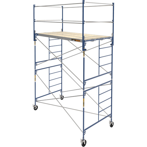 Metaltech M-MRT51010 Complete Scaffold Tower with Casters Complete Scaffold Tower with Casters, 66-2/10" D x 177-1/2" H - Each
