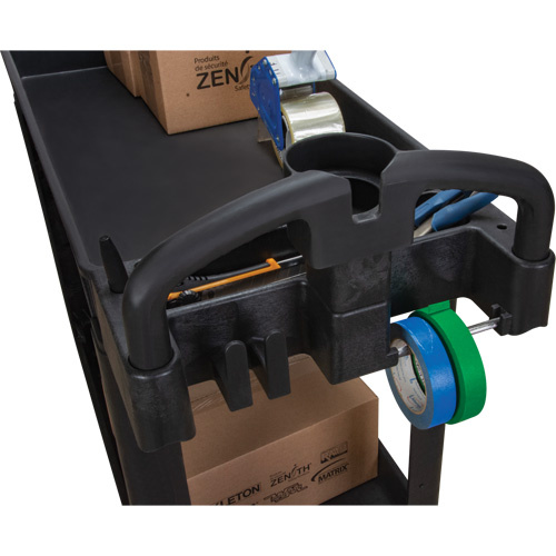 KLETON Utility Cart Utility Cart, 2 Tiers, 17-1/8" x 33-1/2" x 37-5/8", 550 lbs. Capacity - Each