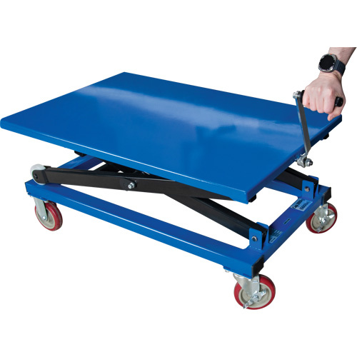 KLETON Manual Scissor Lift Table Manual Scissor Lift Table, 37-3/8" L x 23-5/8" W, Steel, 660 lbs. Capacity - Each