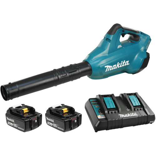 Makita DUB362PT2 LXT 5.0 Ah Brushless 473 CFM Blower Kit, 36 V, 120 MPH Output, Battery Powered-(Each)