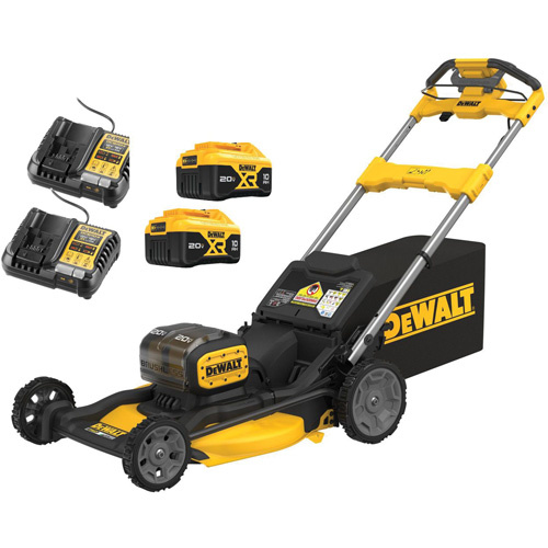 DEWALT DCMWSP256U2-CA 2X20V MAX* XR® 21 in. Brushless Cordless RWD Lawn Mower Kit 2X20V MAX* XR<sup>®</sup> 21 in. Brushless Cordless RWD Lawn Mower Kit, Self-Propelled Walk-Behind, Battery Powered, 21" Cutting Width