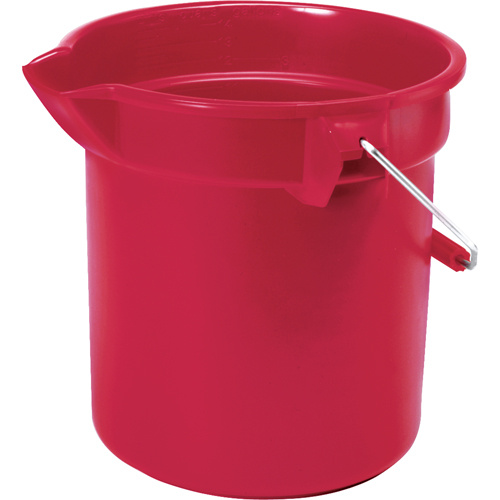 Rubbermaid FG261400RED Brute® Bucket Brute<sup>®</sup> Bucket, 3.5 US Gal. (14 qt.) Capacity, Red - Each