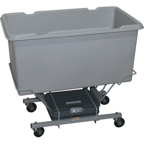 Techstar Plastics Inc 300SC GREY Scale Carts Scale Carts, Polyethylene, 33" L x 19" W x 29" H, 5 cu. Ft. Volume, 250 lbs. Capacity - Each