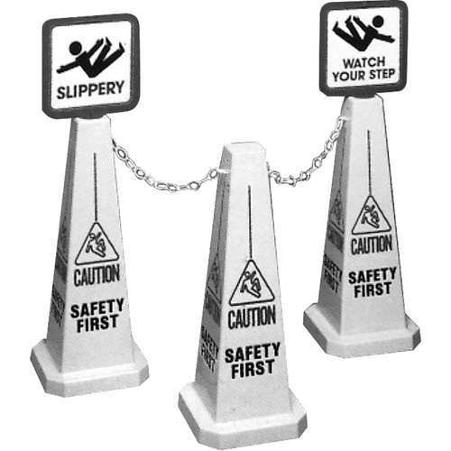 CCI Canada 03-600-11A "Caution" Lamba Traffic Cones, English with Pictogram-(Each)
