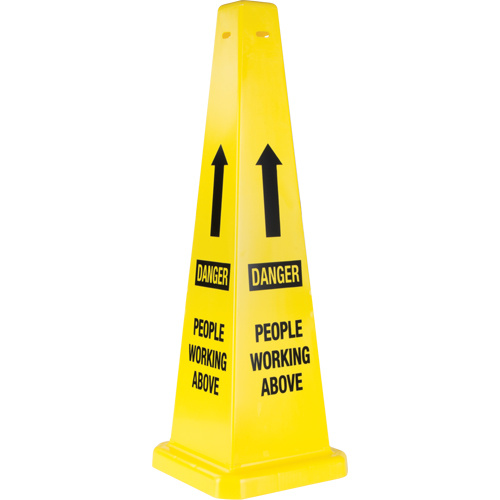 CCI Canada 03-600-02 "People Working Above" Traffic Cones, English with Pictogram-(Each)