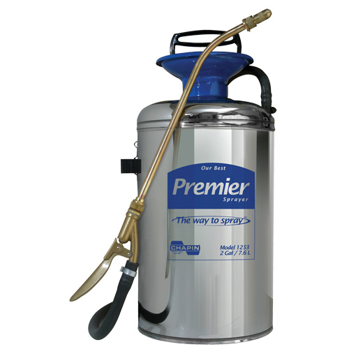 Chapin 1253 Premier Series Pro Sprayer Premier Series Pro Sprayer, 2 gal. (7.6 L), Stainless Steel, 12" Wand - Each