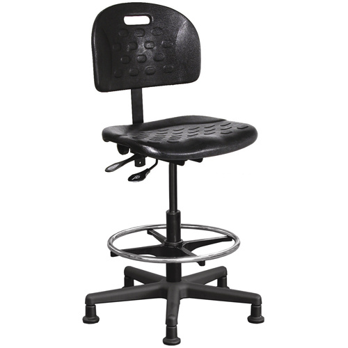 Horizon Seating 2000-14-SK-CG Ergonomic Industrial Shop Seating Ergonomic Industrial Shop Seating, Polyurethane, Black, 275 lbs. Capacity - Each