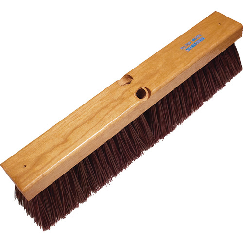 Felton Brushes G24 Heavy-Duty Garage & Concrete Push Broom, 24", Coarse/Stiff, Polypropylene Bristles-(Each)