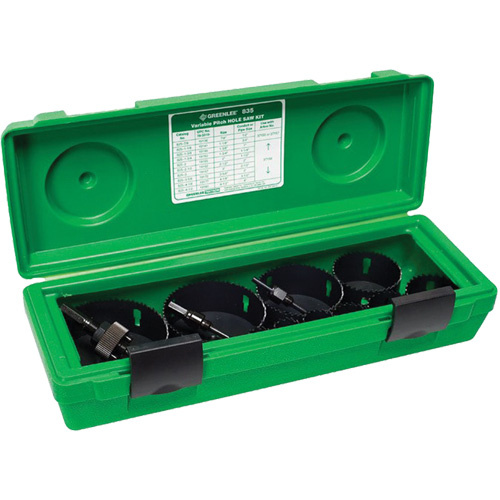 Greenlee 835 Bi-Metal Hole Saw Kit Bi-Metal Hole Saw Kit, 13 Pieces - Each