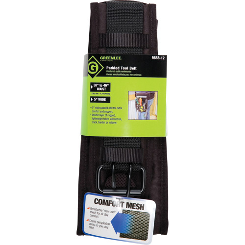 Greenlee 2906936 Tool Belt Tool Belt, Leather, Black - Each