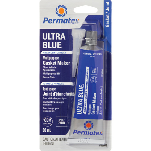Permatex 59603 Ultra Blue® Gasket Maker Ultra Blue<sup>®</sup> Gasket Maker, 80 ml, Tube, Blue - Each