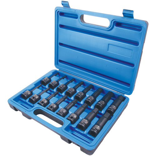 JET 610340 PHB-1216C Drive Hex Bit Set PHB-1216C Drive Hex Bit Set, 16 Pcs, Impact, 1/2" Drive Size - Each