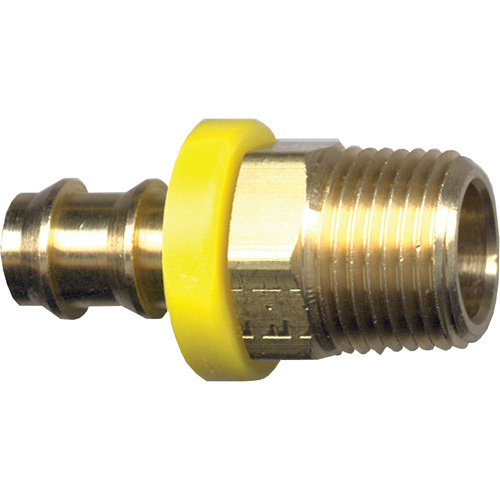 Fairview Fittings 725-6B Grip-Tite Hose Barb Fitting, Brass, 3/8" x 1/4"-(Each)