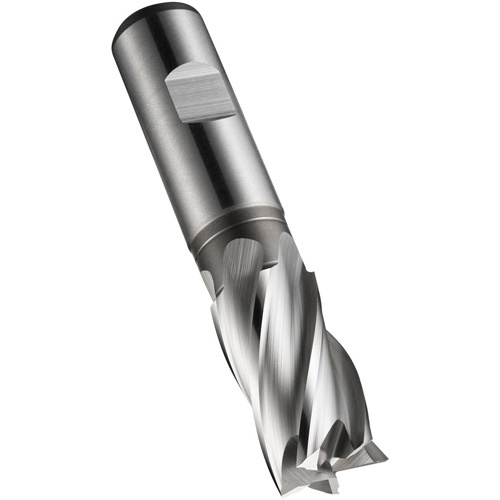 Dormer 5984280 Weldon Shank End Mill, 16 mm Dia., 92 mm L, 4 Flutes, 16 mm Shank, High Speed Cobalt-(Each)