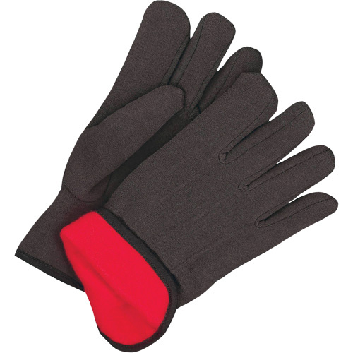 Bob Dale Gloves 10-9-210BR Classic Jersey Gloves Classic Jersey Gloves, One Size, Black, Red Fleece, Slip-On - Pair