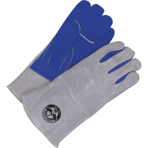 Bob Dale Gloves 60-1-4020 Welder Gloves with Gauntlet Cuff Welder Gloves with Gauntlet Cuff, Split Cowhide, Size One Size - Pair