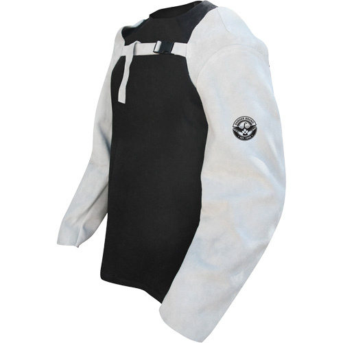 Bob Dale Gloves 64-1-73-24 Leather Welding Sleeves Leather Welding Sleeves, 24" L, Pearl Grey