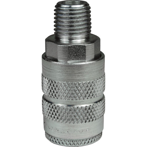 Dixon Group 3FM2 F-Series Pneumatic Manual Coupler, Steel, 1/4", Male NPTF, 500 psi-(Each)
