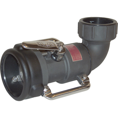 Dixon Group BS62-300 Bayonet Style Dry Disconnect 90° Swivel Coupler, Anodized Aluminum, 3", Female NPT, 85 PSI-(Each)