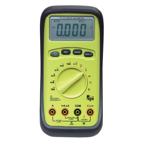 TPI 87153 Auto-Ranging Multimeter Auto-Ranging Multimeter, AC/DC Voltage, AC/DC Current - Each
