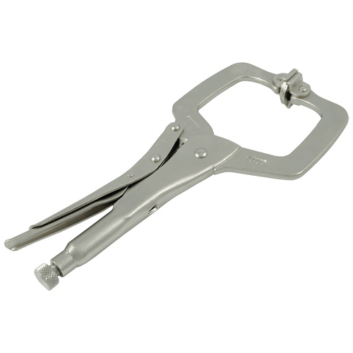 Dynamic Tools D055308 Locking Clamp Pliers with Swivel Pads, 6" Length, C-Clamp-(Each)