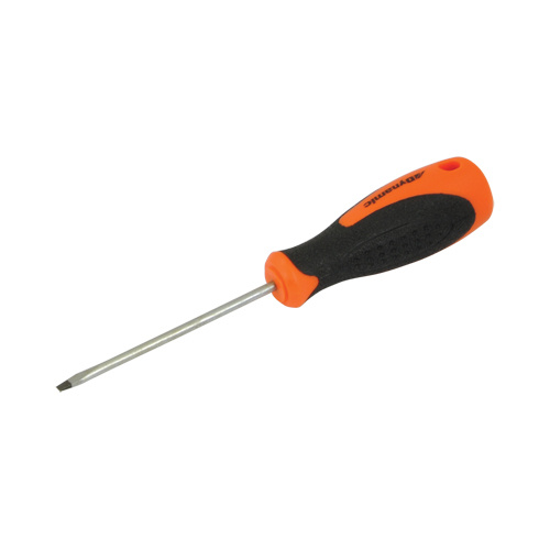 Dynamic Tools D062001 Slotted Screwdriver Slotted Screwdriver, 1/8" Tip, Round, 6" L, Cushion Grip Handle - Each