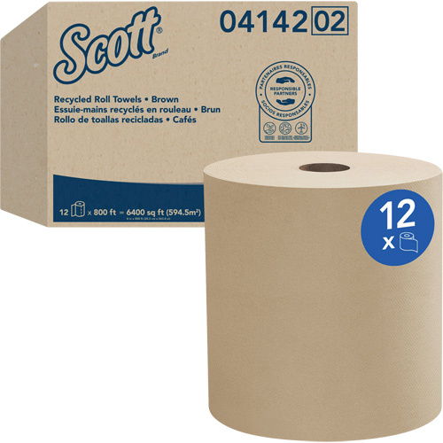 Kimberly-Clark 04142 Scott® Universal Hard Roll Towels Scott<sup>®</sup> Universal Hard Roll Towels, 1 Ply, Standard, 800' L - Case of 12