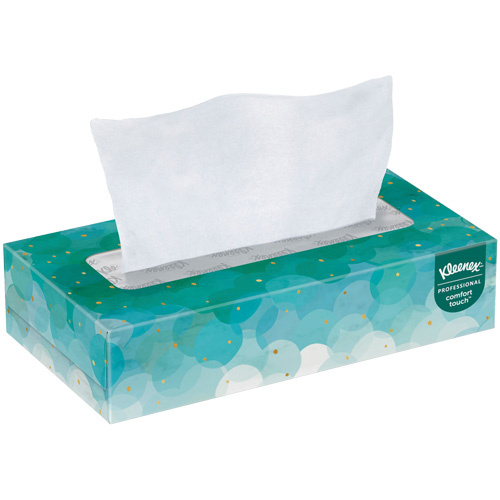 Kimberly-Clark 21400 Kleenex® Facial Tissue Kleenex<sup>®</sup> Facial Tissue, 2 Ply, 7.8" L x 8.3" W, 100 Sheets/Box - Box of 100