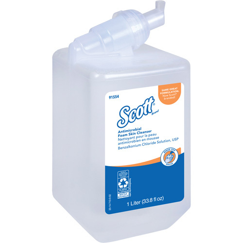 Kimberly-Clark 91554 Scott® Control™ Antimicrobial Skin Cleanser Scott<sup>®</sup> Control™ Antimicrobial Skin Cleanser, Foam, 1 L, Unscented - Bottle