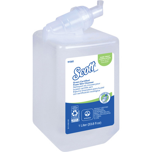 Kimberly-Clark 91565 Scott® Essential™ Green Certified Skin Cleanser Scott<sup>®</sup> Essential™ Green Certified Skin Cleanser, Liquid, 1 L, Plastic Cartridge, Unscented - Bottle