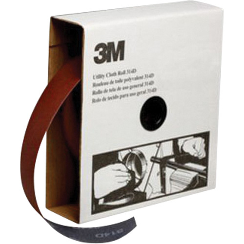 3M AB19814 Utility Sanding Roll, Aluminum Oxide, 2" W x 150' L, P400 Grit-(Roll)