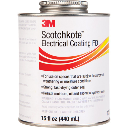 3M SCOTCHKOTE-FD Scotchkote™ Electrical Coating FD Scotchkote™ Electrical Coating FD, Clear, 15 oz., Can - Can