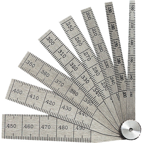 Starrett 269A Taper Gauge Taper Gauge, 0.1" - 0.5" Range - Each
