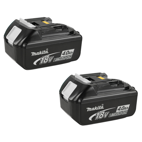Makita 196406-9 Battery Battery, Lithium-Ion, 18 V, 4 A - Pack of 2