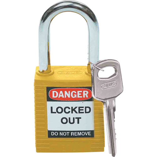 Brady 99570 Lockout Padlock, Safety Padlock, Keyed Different, Nylon, 1-1/2" Width-(Each)