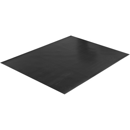 Edgewood Matting WRS220400 Wide Rib Matting, Runner, 4' x 75' x 1/8", Black-(Each)