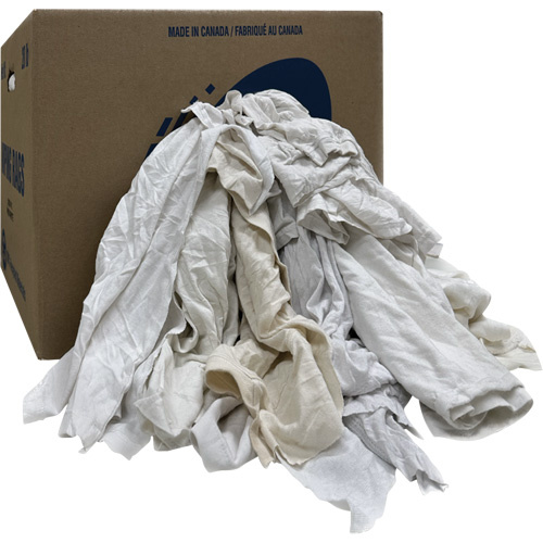 Rotex RD415-C20 Wiper Rags Box Wiper Rags Box, Ganzie, White, 20 lbs. - Each