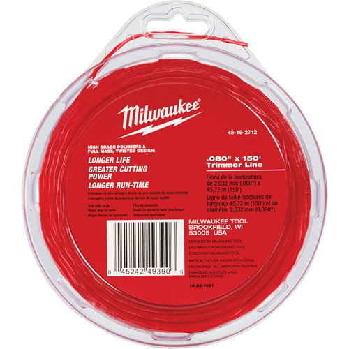 Milwaukee 49-16-2712 0.08" x 150' Trimmer Line-(Each)