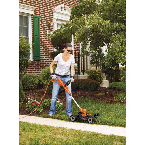 Black & Decker MTE912 3-in-1 Compact Mower 3-in-1 Compact Mower, Push Walk-Behind, Electric, 12" Cutting Width - Each