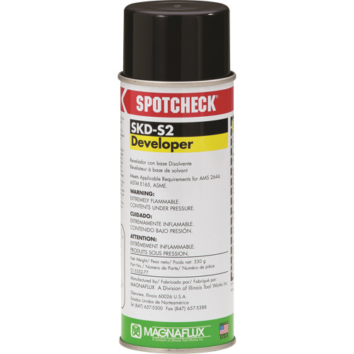 Magnaflux 01-5352-78 Spotcheck® SKD-S2 Solvent Developer Spotcheck<sup>®</sup> SKD-S2 Solvent Developer, Aerosol Can - Can