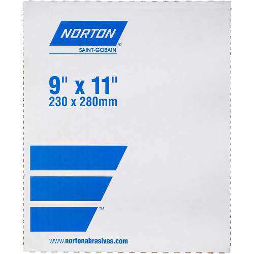 Norton 66261100285 All Purpose Sanding Sheet, 11" x 9", 150 Grit, Aluminum Oxide-(Each)