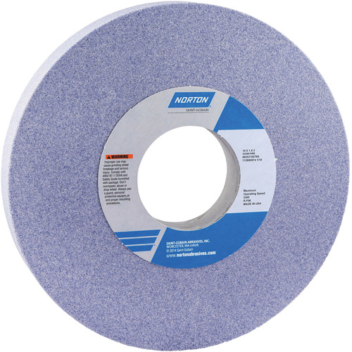 Norton 66253160769 Toolroom Vitrified Wheel, Type 32A/48A, Aluminum Oxide, 10" x 1"-(Each)