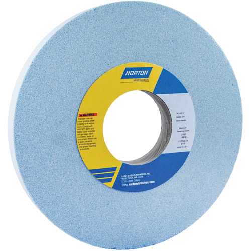 Norton 66253160404 Toolroom Vitrified Wheel, Type 5NQ, Ceramic Alumina, 10" x 1"-(Each)
