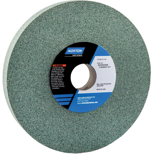 Norton 66252942096 Tool Room Wheel, Type 01, Silicon Carbide, 7" x 3/4"-(Each)
